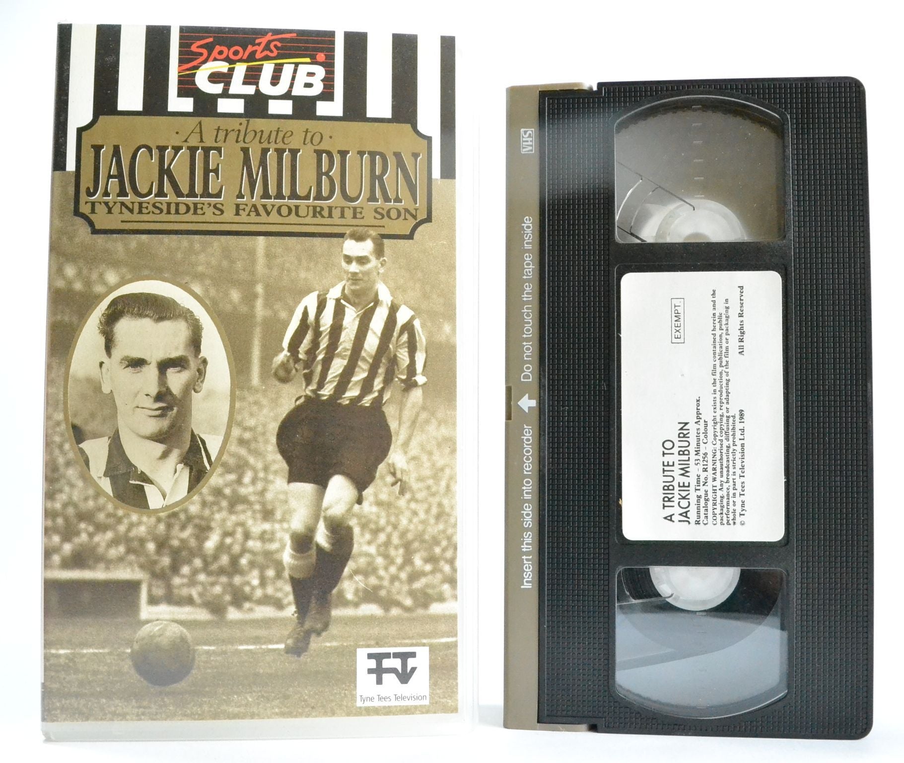 Jackie Milburn: A Tribute; Tyneside’s Favourite Son - Newcastle Football - VHS-