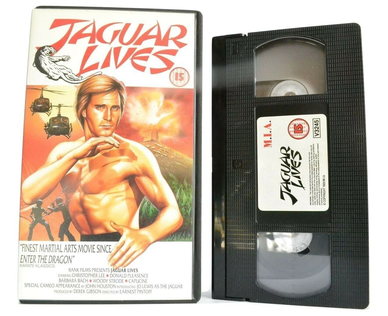 Jaguar Lives (1979) Spain/U.S.A - Secret Agents, Drugs - James Bond (18) - VHS-