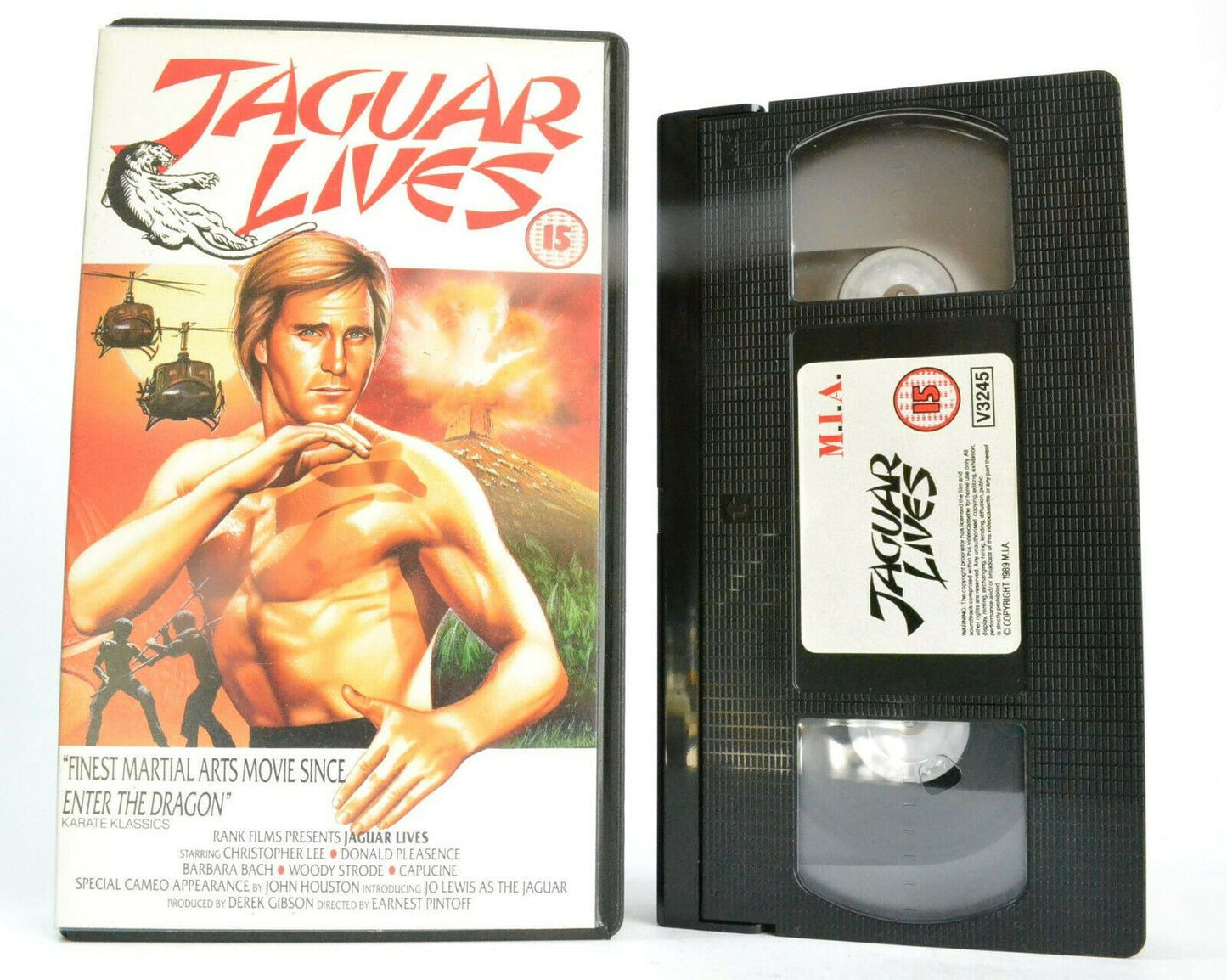 Jaguar Lives (1979) Spain/U.S.A - Secret Agents, Drugs - James Bond (18) - VHS-