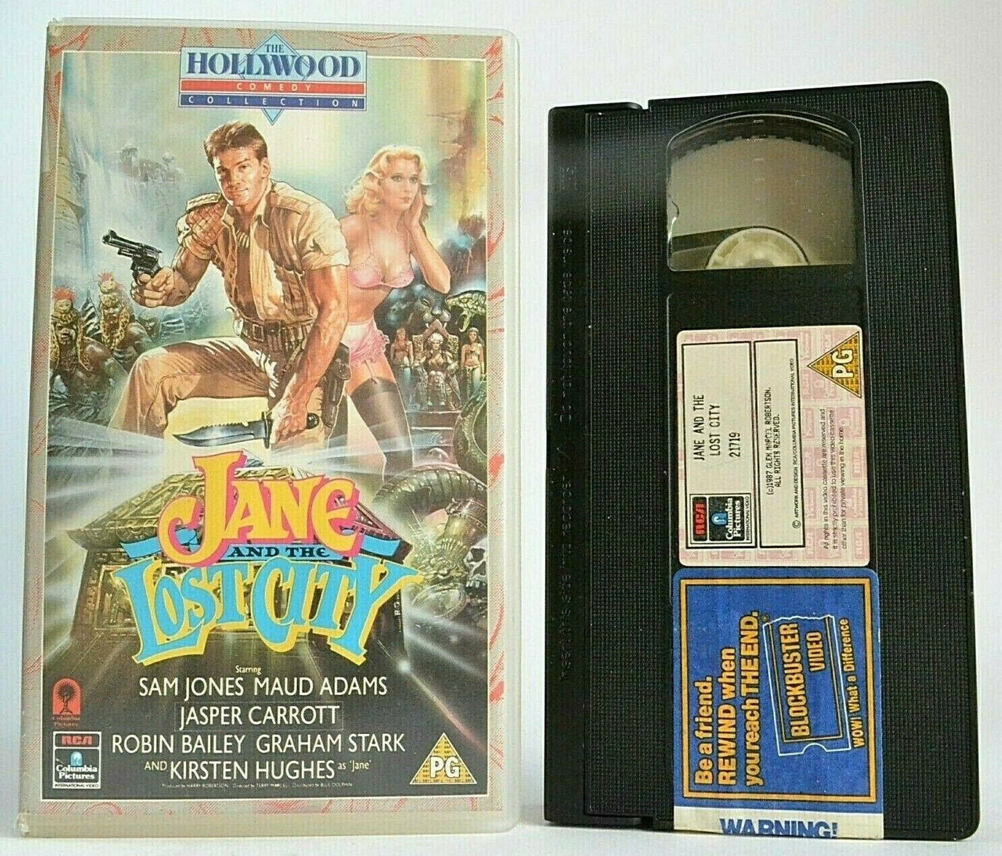 Jane And The Lost City (1987): African Adventure - World War 2 - [Rental] - VHS-