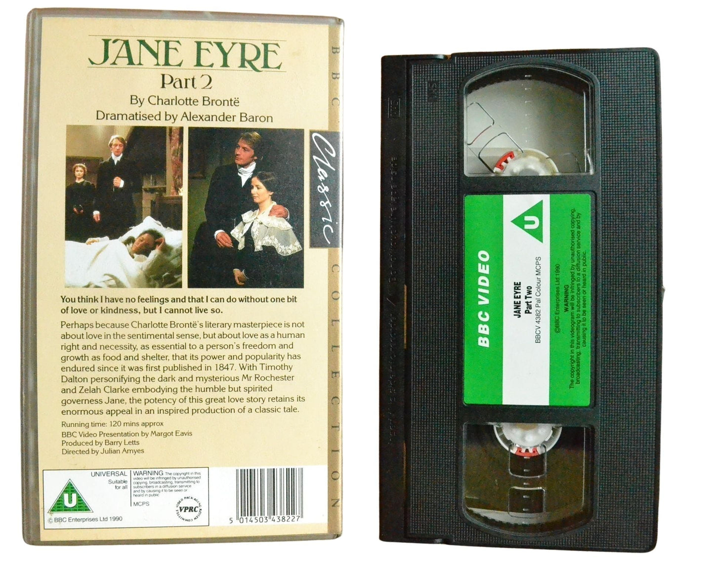 Jane Eyre: Part 2 - Zelah Clarke - Vintage - Pal VHS-