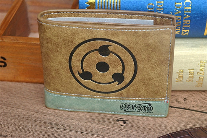 Japanese Anime Death Note/ Attack on Titan/ One Piece/ Game OW Short Wallet With Coin Pocket Zipper Poucht Billetera-Naruto-