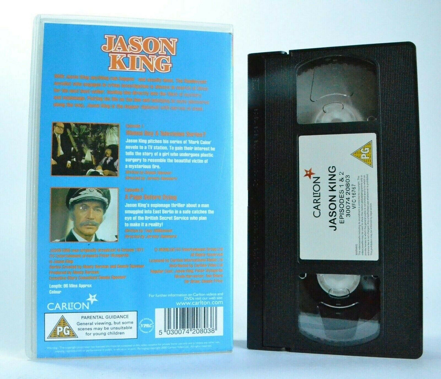 Jason King: Classic TV Series (1971) - Action/Adventure - P.Wyngarde - Pal VHS-