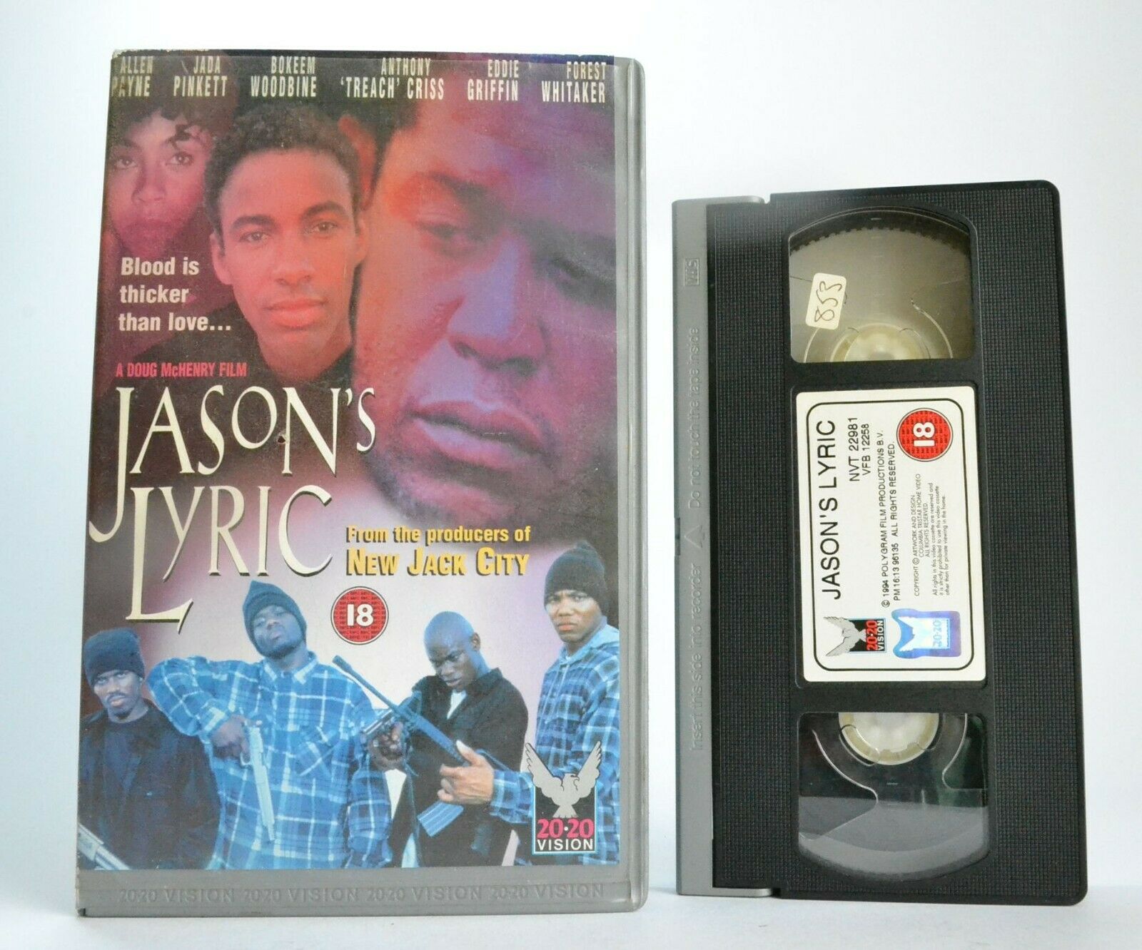 Jason's Lyric (1994): Houston Drug Game/Shoot Outs - J.Pinkett/F.Whitaker - VHS-