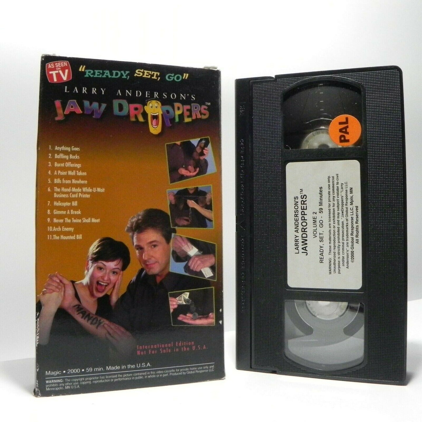 Jaw Droppers Vol.2: Ready, Set, Go - Larry Anderson - Magic Tricks - Pal VHS-