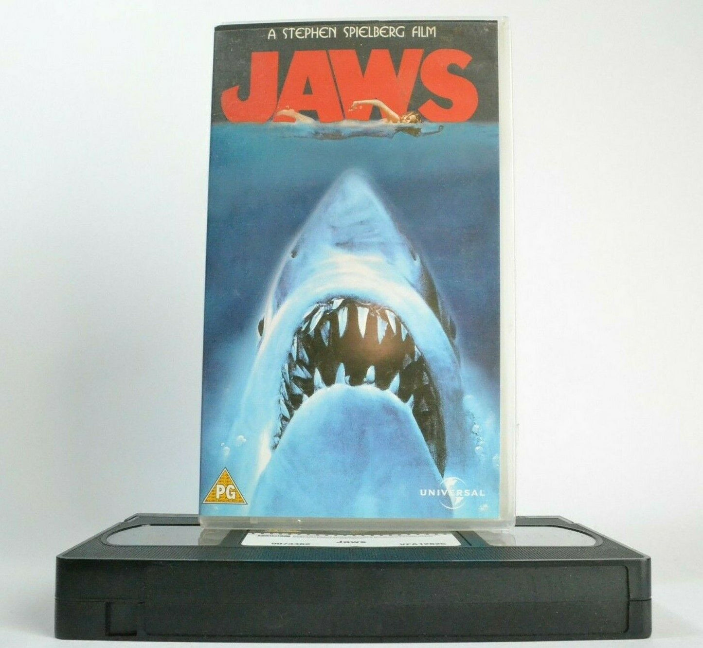 Jaws (1975); [Steven Spielberg]: Shark Attack Action - Roy Scheider - Pal VHS-