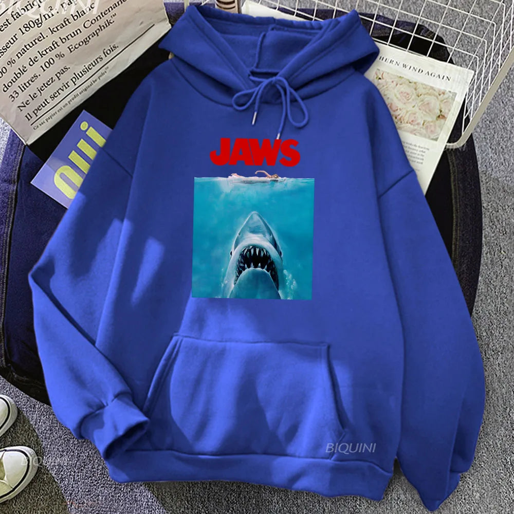 Jaws Hoodie – Classic Thriller Movie Sweatshirt for Great Hoodie Winter Style-d-blue-M-