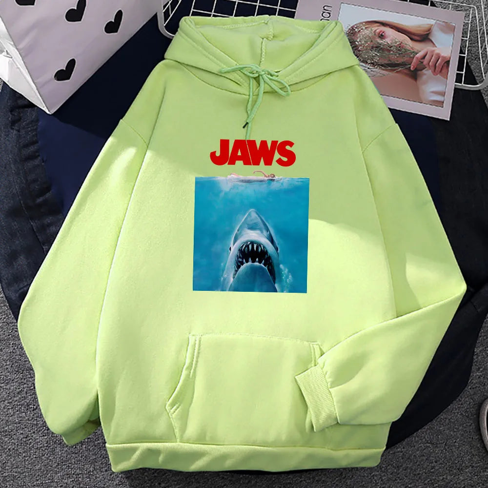 Jaws Hoodie – Classic Thriller Movie Sweatshirt for Great Hoodie Winter Style-l-green-XXL-