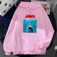 Jaws Hoodie – Classic Thriller Movie Sweatshirt for Great Hoodie Winter Style-pink-XL-