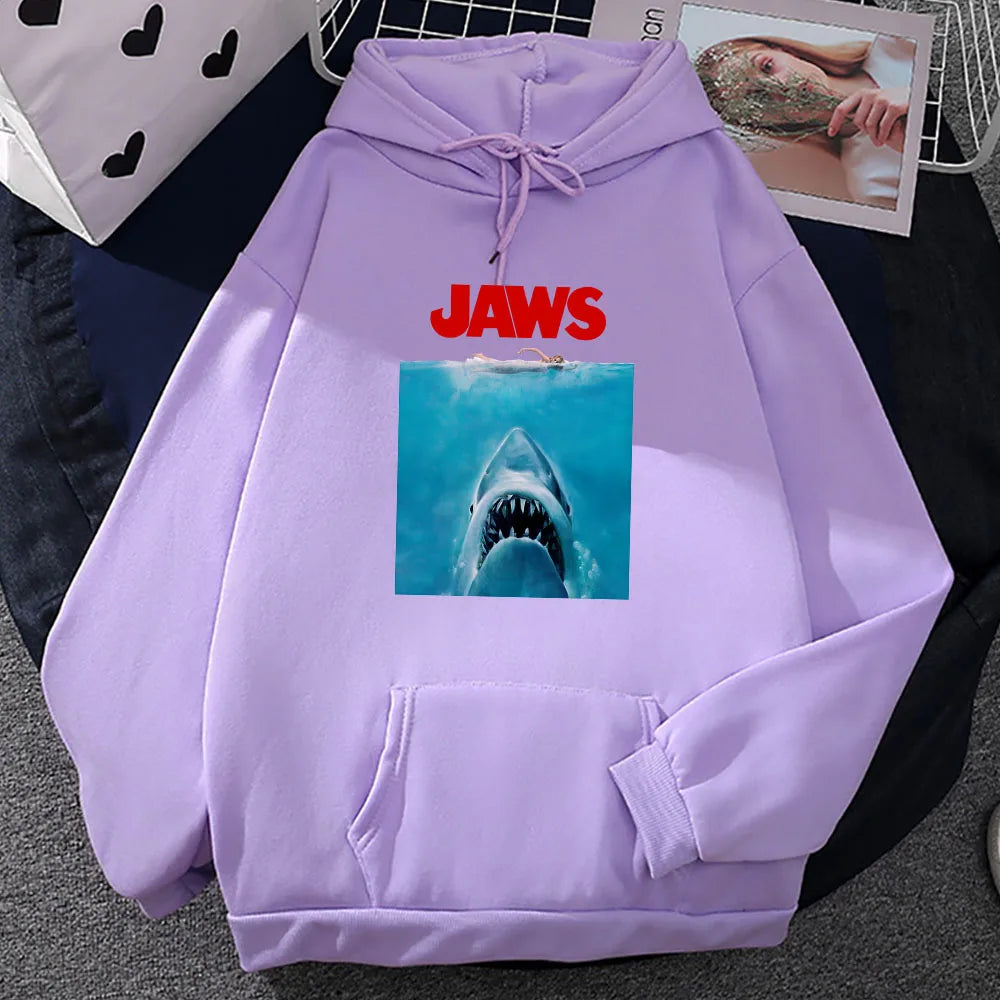 Jaws Hoodie – Classic Thriller Movie Sweatshirt for Great Hoodie Winter Style-purple-XXL-