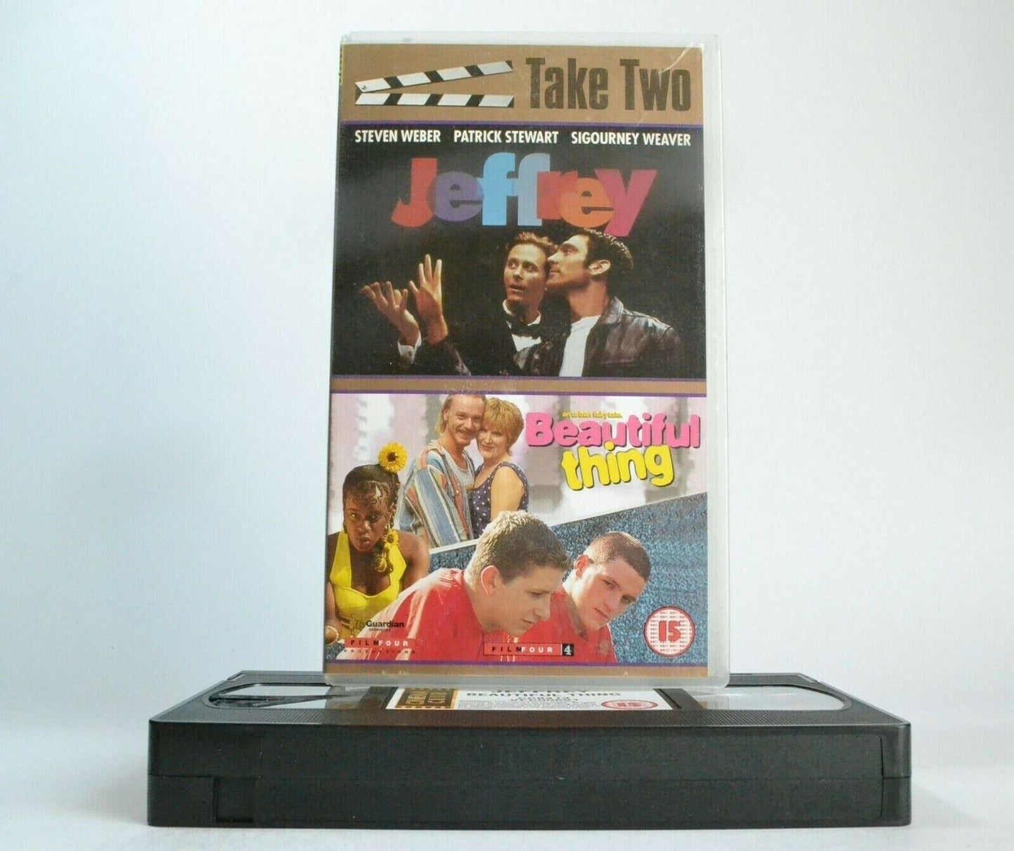 Jeffrey/Beautiful Thing: Double Feature Comedy Films - P.Stewart/S.Weaver - VHS-