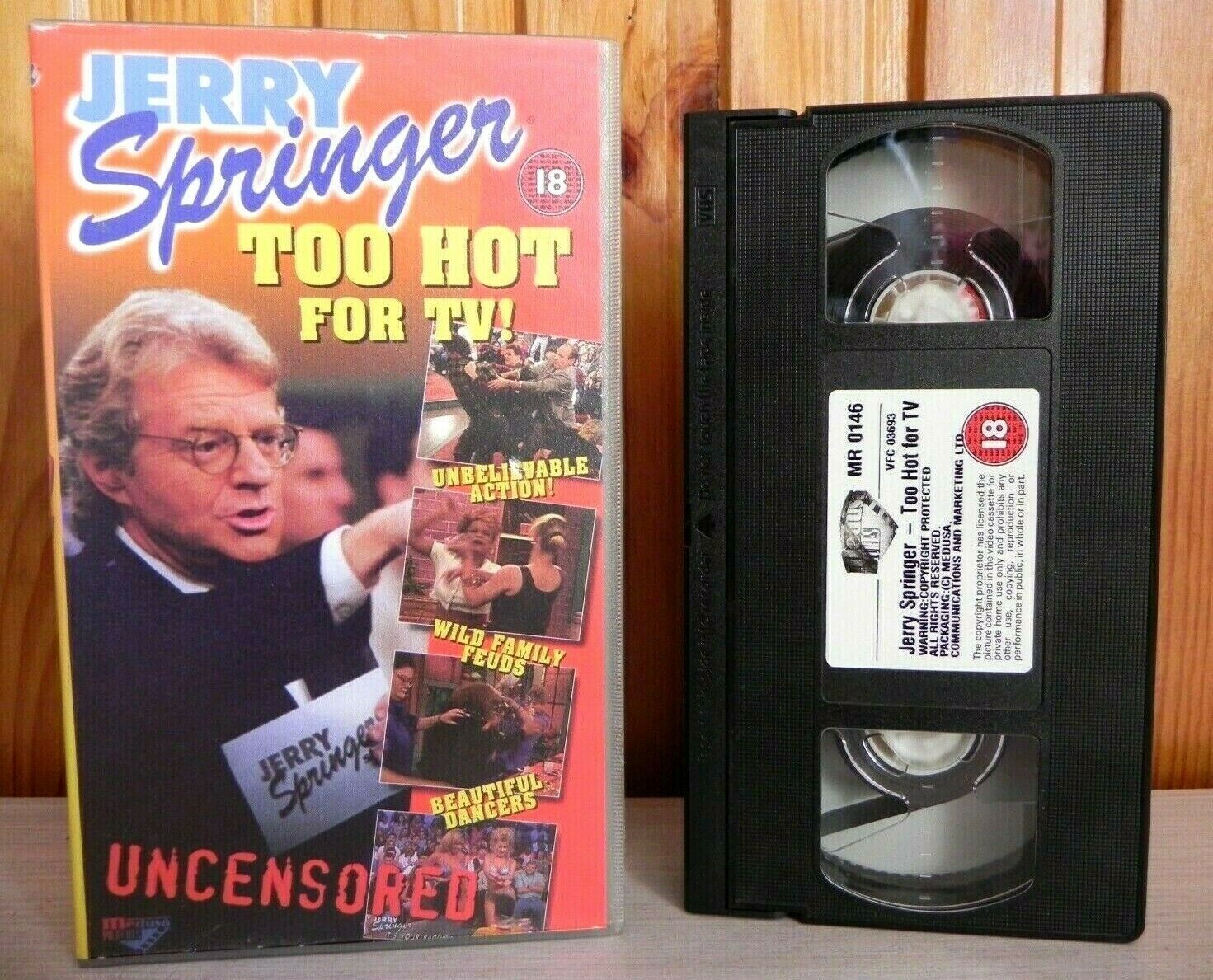 Jerry Springer: Too Hot For TV - Uncensored - Talk Show - Pal VHS-