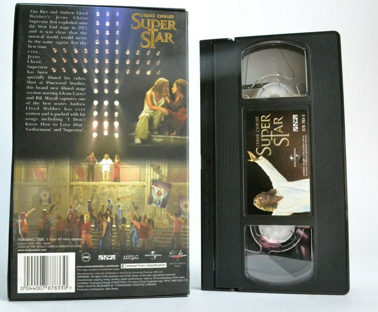 Jesus Christ Superstar (Stage Version) - Musical - Rik Mayall/Glenn Carter - VHS-