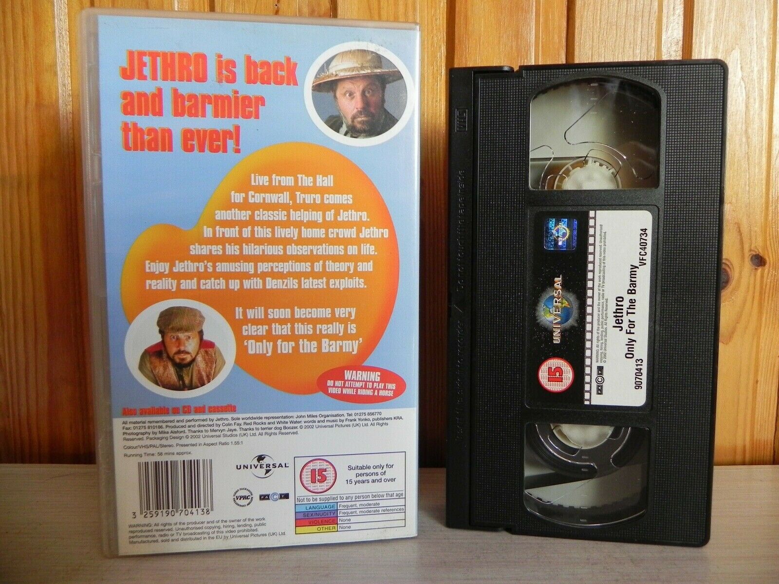 JethRo - Only For The Barmy! - Live Stan Up - Jethro Is Barmier Than Ever - VHS-