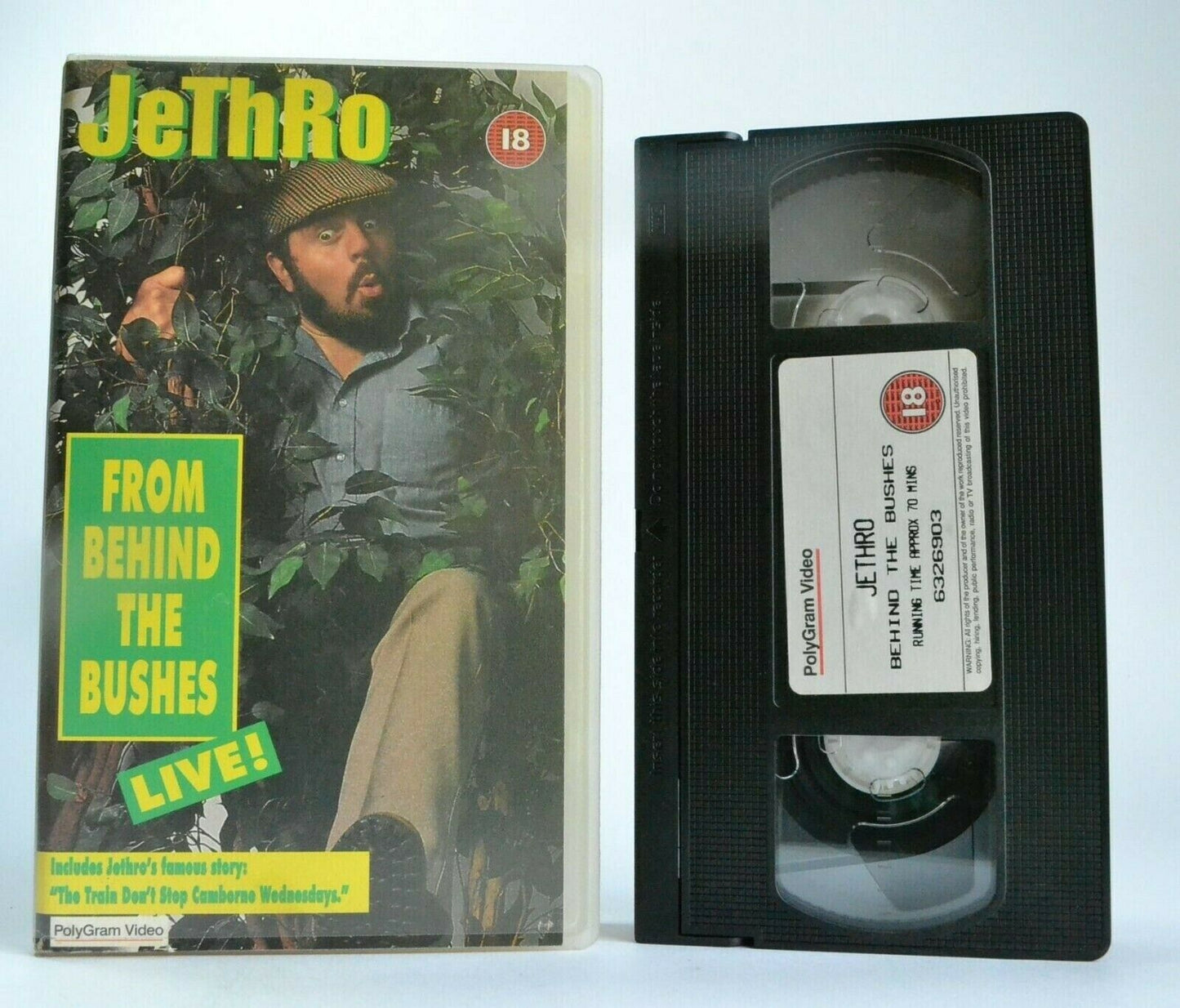 Jethro Live: From Behind The Bushes - Comedy - Stand-Up Performance - Pal VHS-