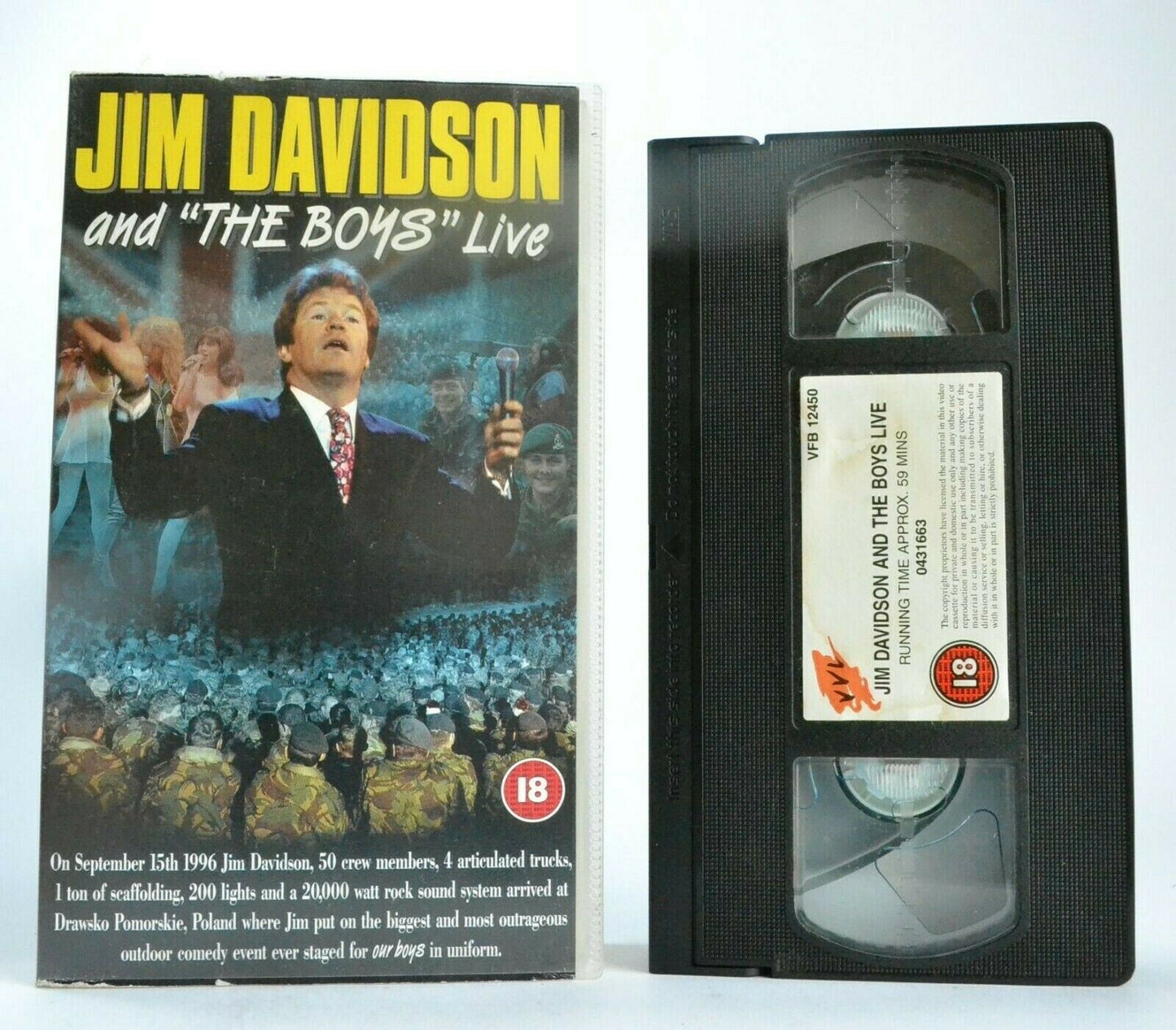 Jim Davidson And "The Boys" Live - 1996 August/Poland - Stand-Up - Comedy - VHS-