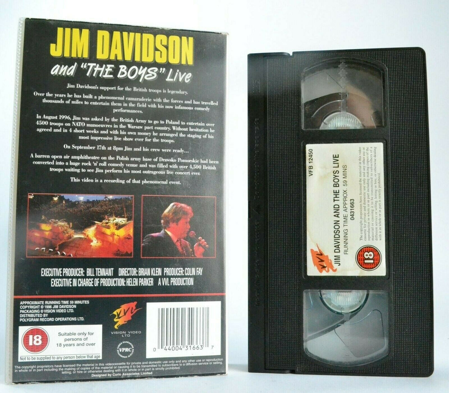 Jim Davidson And "The Boys" Live - 1996 August/Poland - Stand-Up - Comedy - VHS-