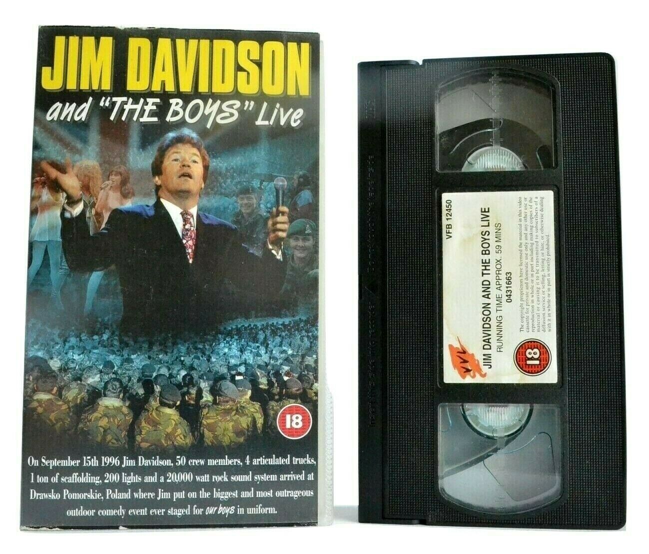 Jim Davidson And "The Boys" Live - 1996 August/Poland - Stand-Up - Comedy - VHS-