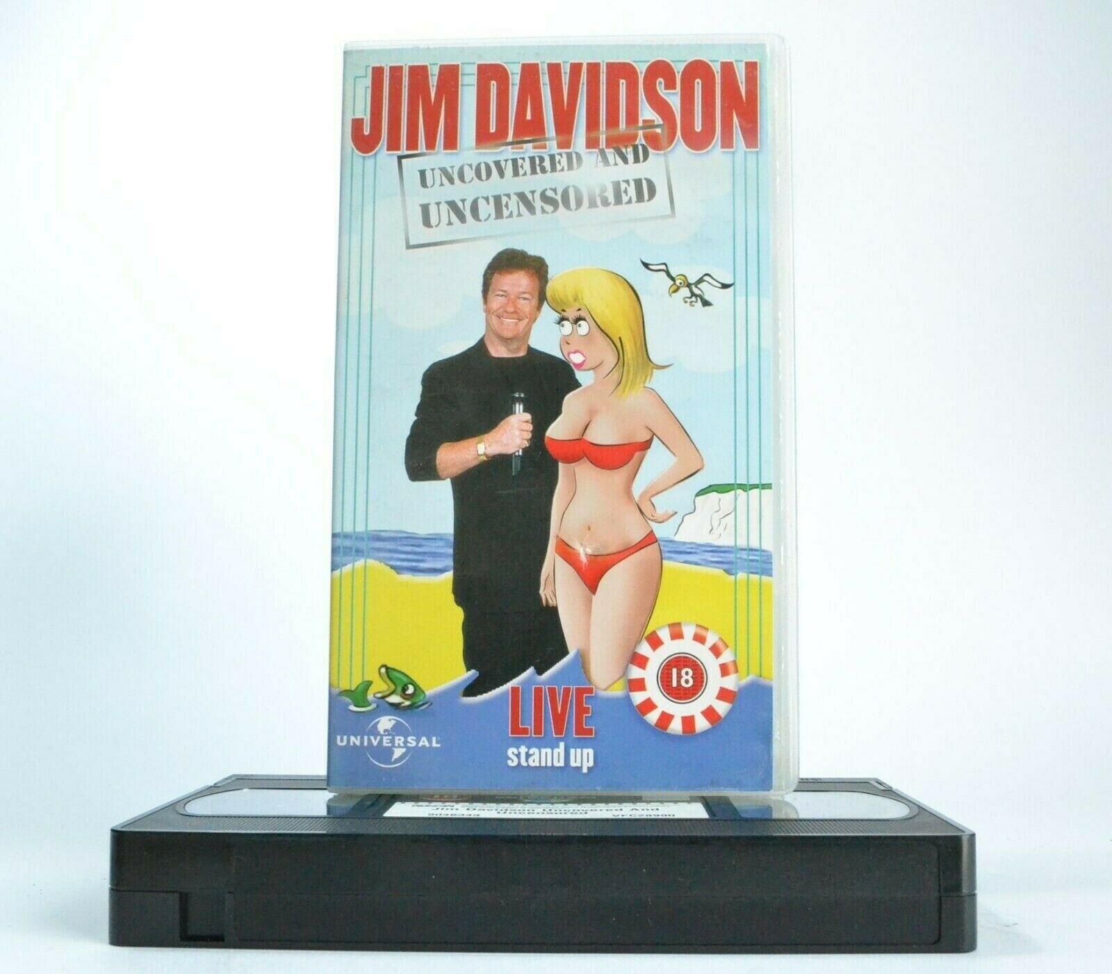 Jim Davidson: Uncovered And Uncensored - Stand-Up - Comedy Performance - Pal VHS-