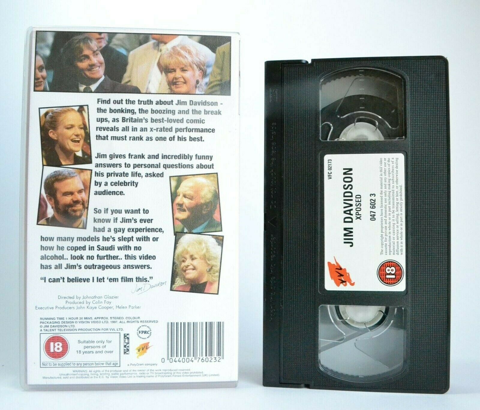 Jim Davidson: Xposed Live - Stand Up - Comedy - British Comedian - Pal VHS-