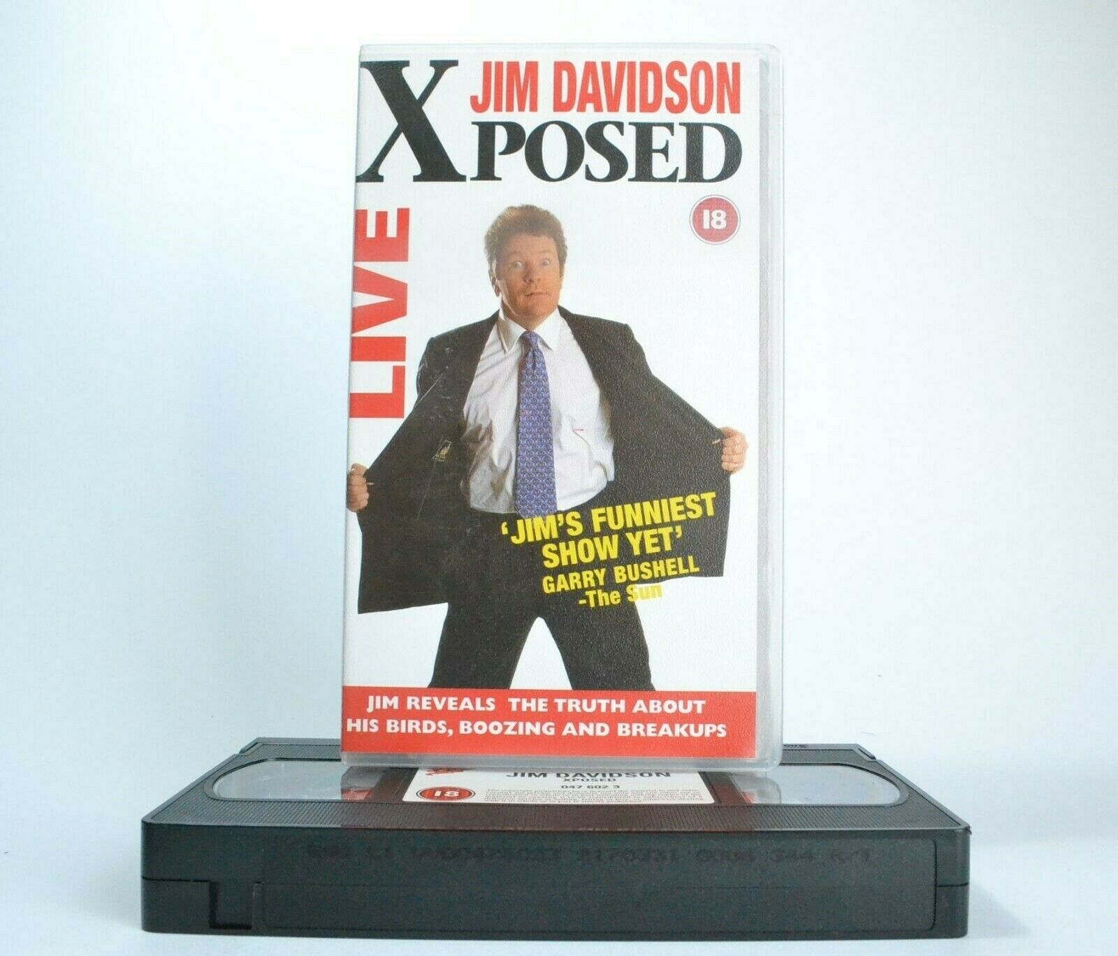 Jim Davidson: Xposed Live - Stand Up - Comedy - British Comedian - Pal VHS-