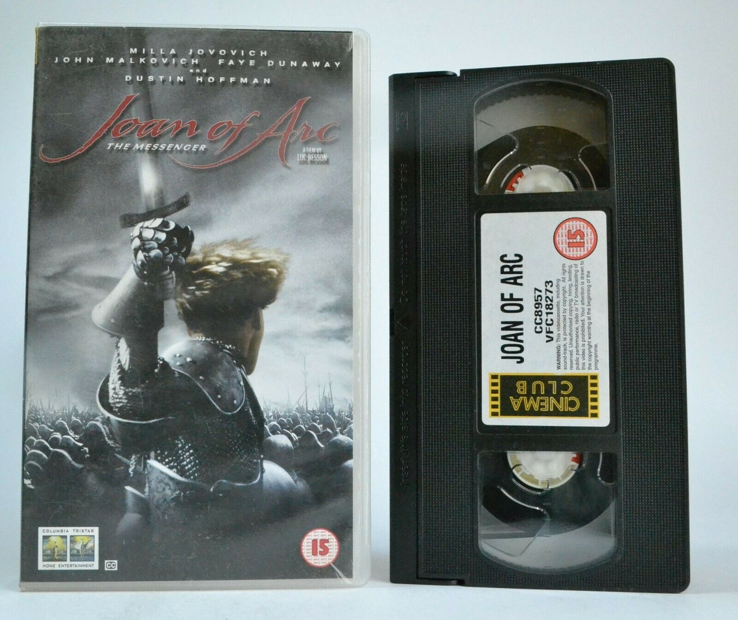 Joan Of Arc: A Luc Besson Film - Historical War Drama - Milla Jovovich - Pal VHS-