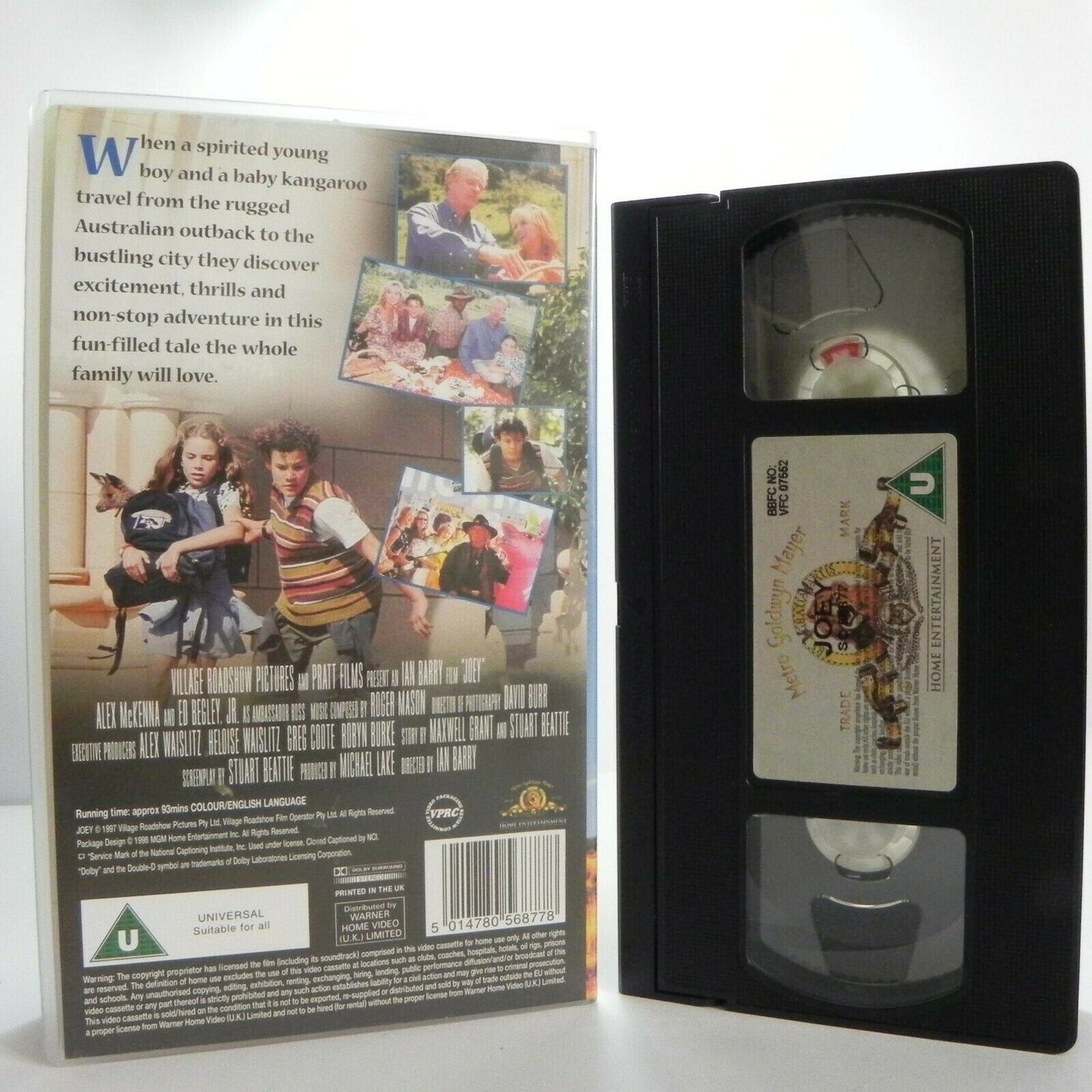 Joey - One Cute Kangaroo - Incredible Adventure - Family Film - Kids - Pal VHS-