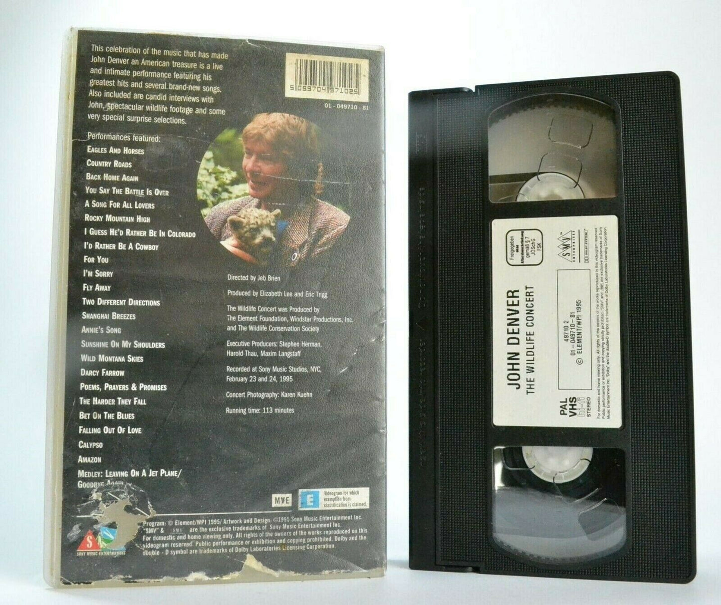 John Denver: The Wildlife Concert -'Country Roads' - Live Performance - Pal VHS-