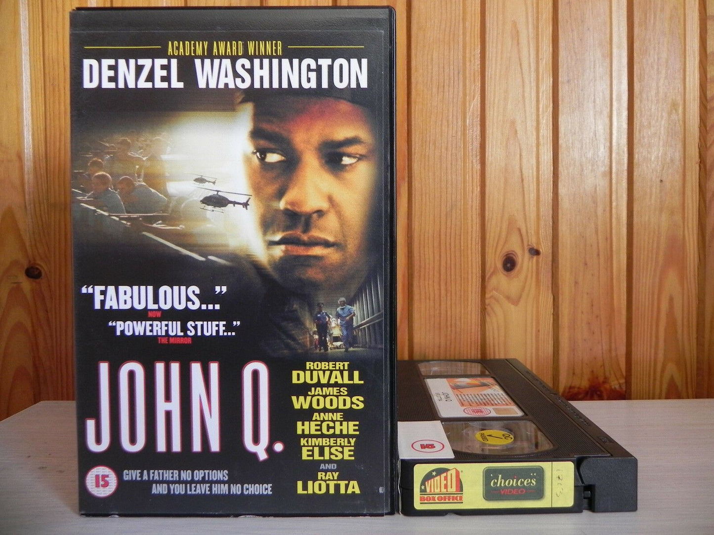 John Q. - Thriller - Denzel Washington - Robert Duvall - James Woods - Pal VHS-