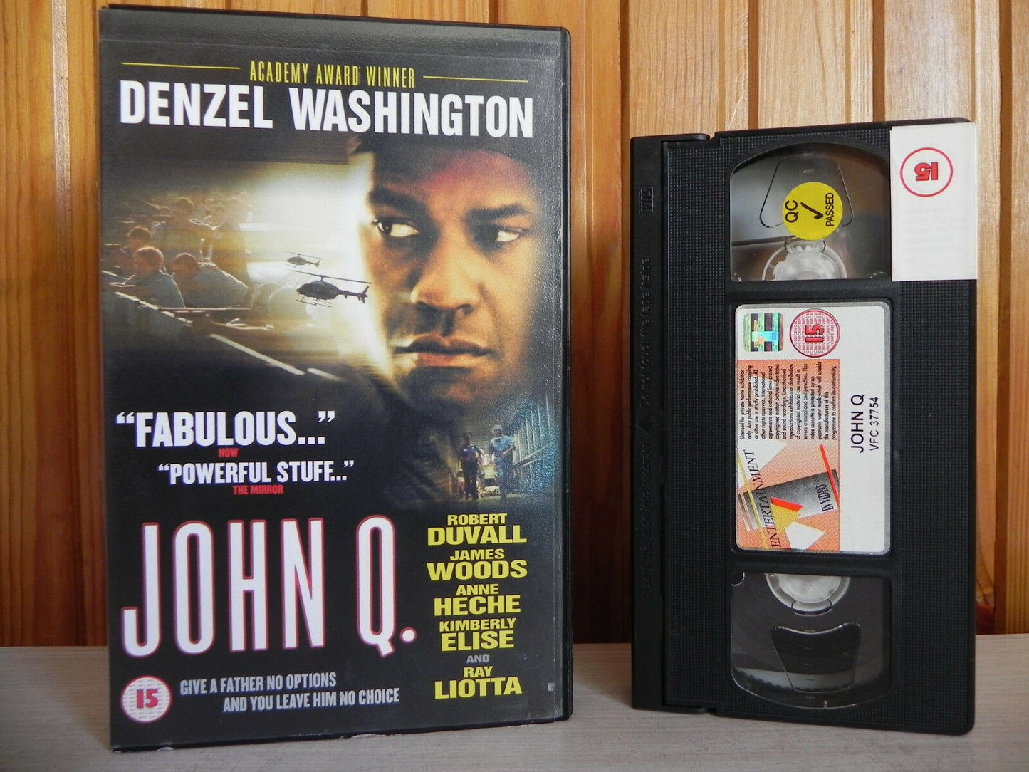 John Q. - Thriller - Denzel Washington - Robert Duvall - James Woods - Pal VHS-