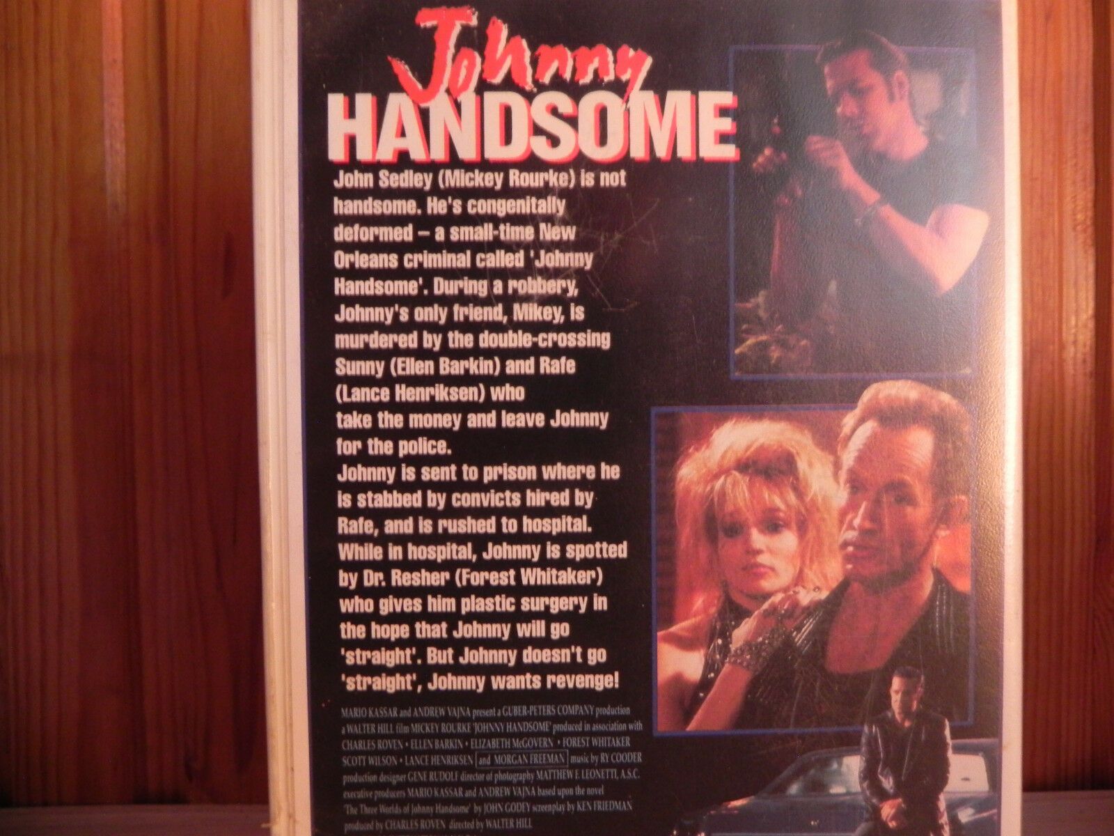 Johnny Handsome - Mickey Rourke - Heist/Vendetta Video - Guild - Large Box - VHS-