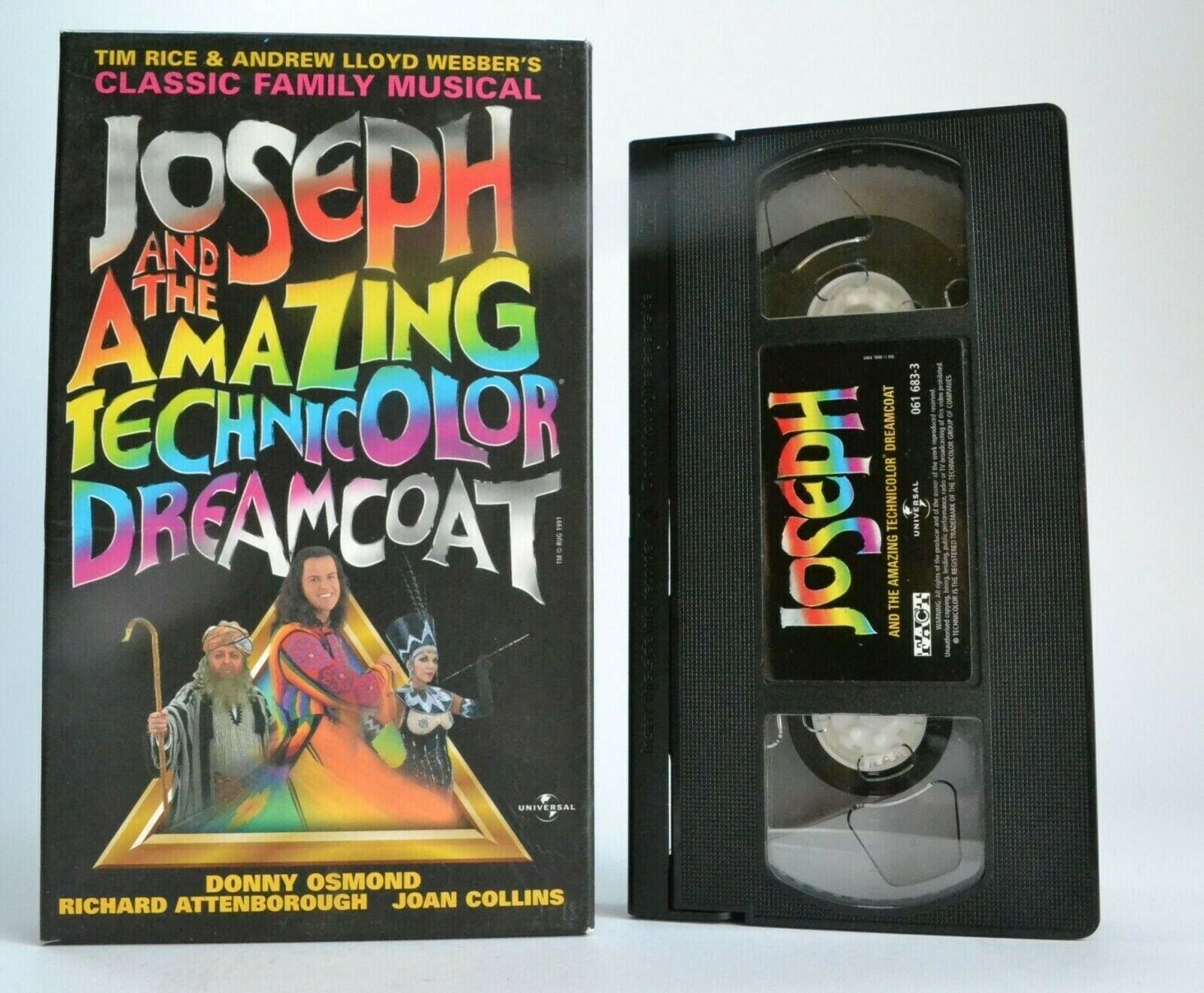 Joseph And The Amazing Technicolor Dreamcoat - Musical - Donny Osmond - Pal VHS-