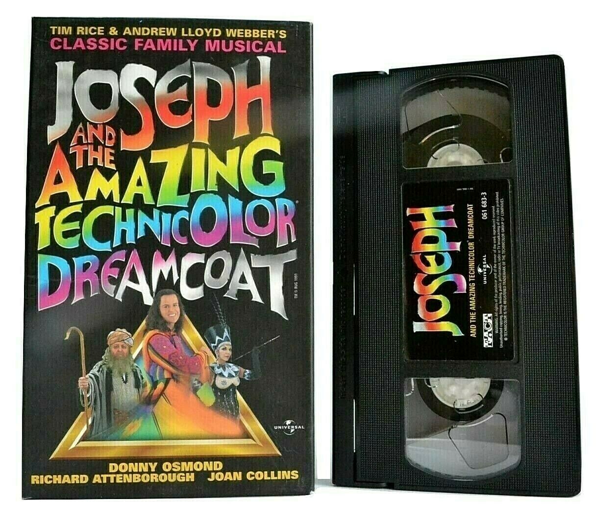 Joseph And The Amazing Technicolor Dreamcoat - Musical - Donny Osmond - Pal VHS-