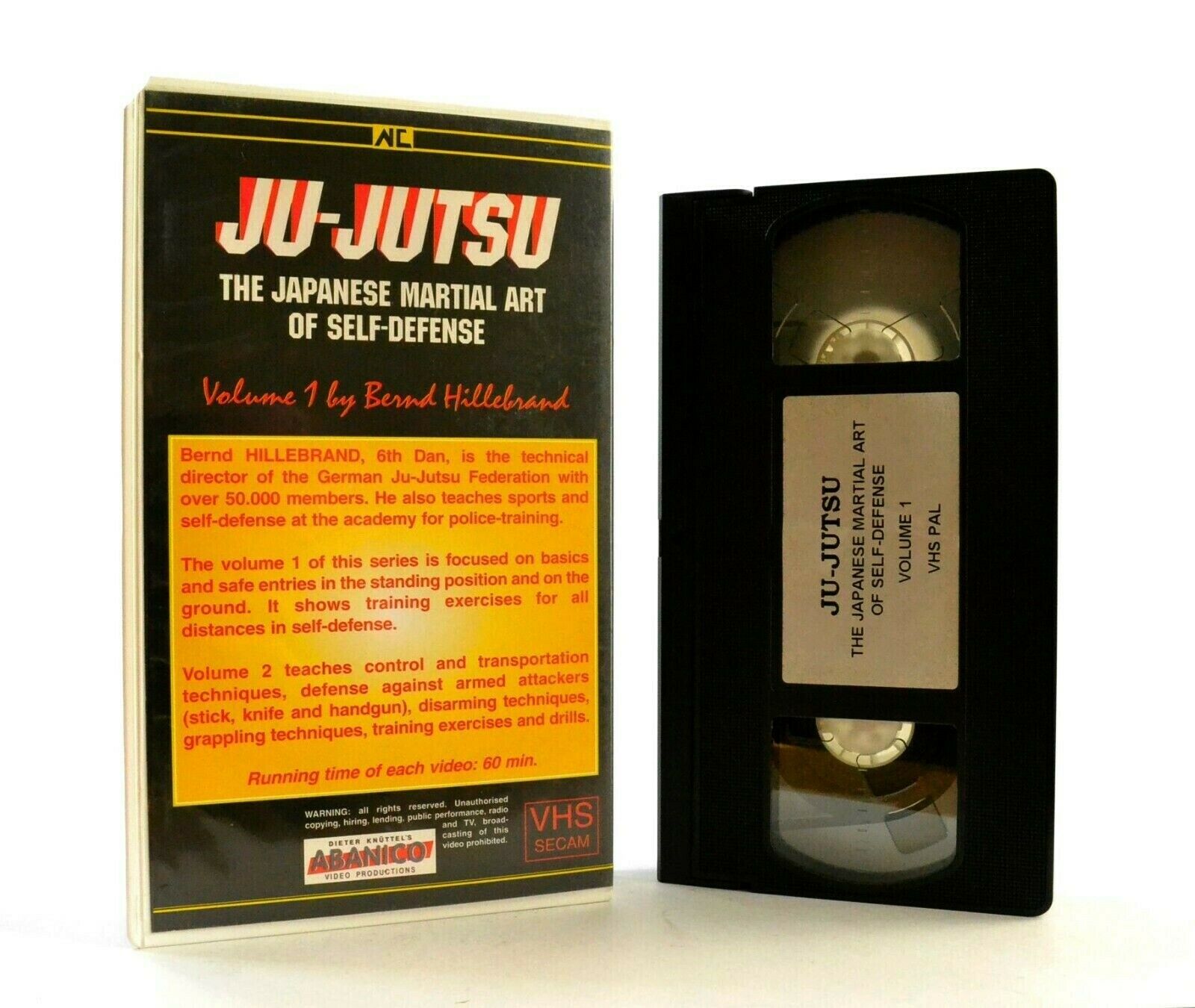 Ju-Jutsu: By Bernd Hillebrand - Japanese Martial Art Of Self Defense - Pal VHS-