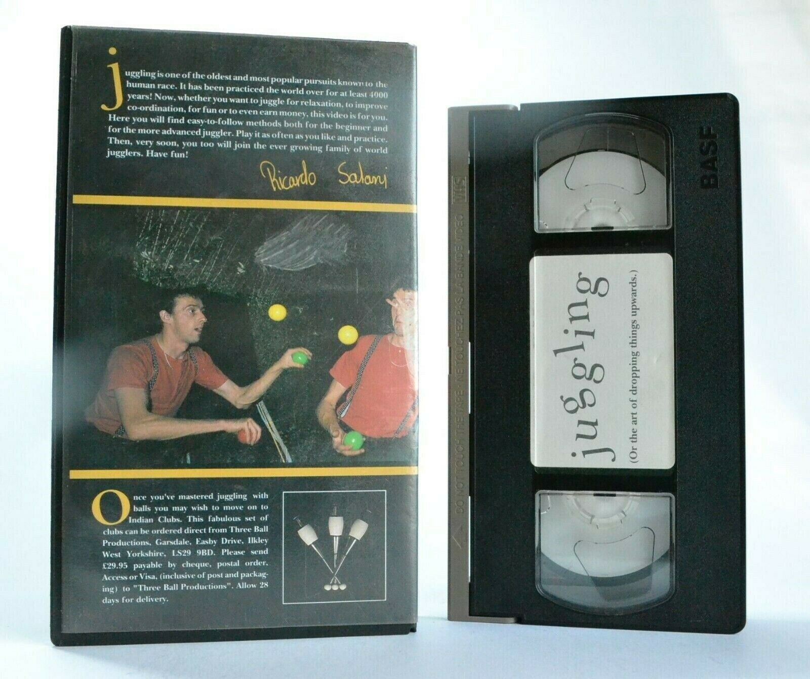 Juggling (Or Art Of Dropping Things Upwards) - Ricardo Salani - Three Ball - VHS-