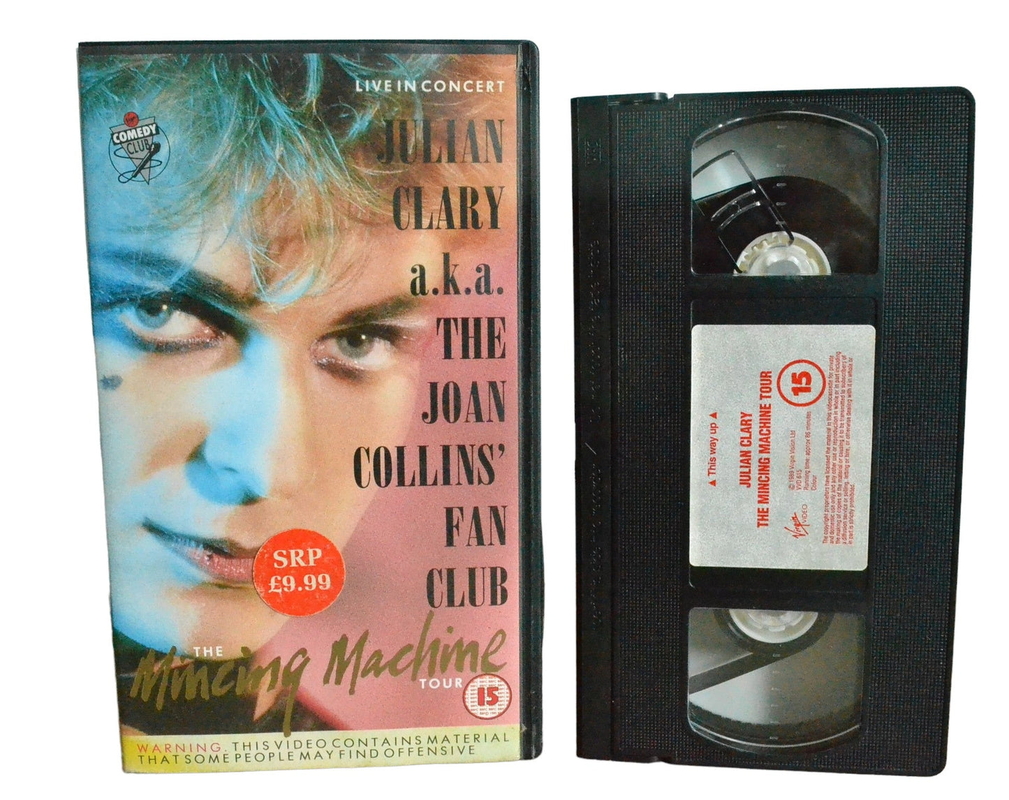 Julian Clary : The Mincing Machine Tour - Julian Clary - Virgin Video - VVD615 - Comedy - Pal - VHS-