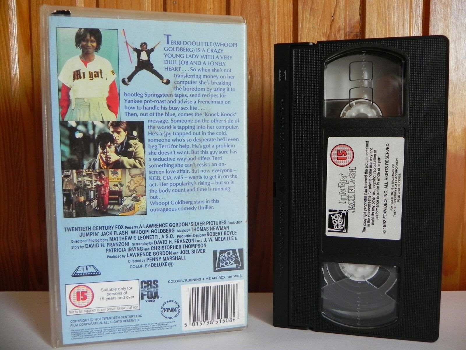 Jumpin' Jack Flash - CBS/FOX - Comedy - Thriller - Whoopi Goldberg - Pal VHS-