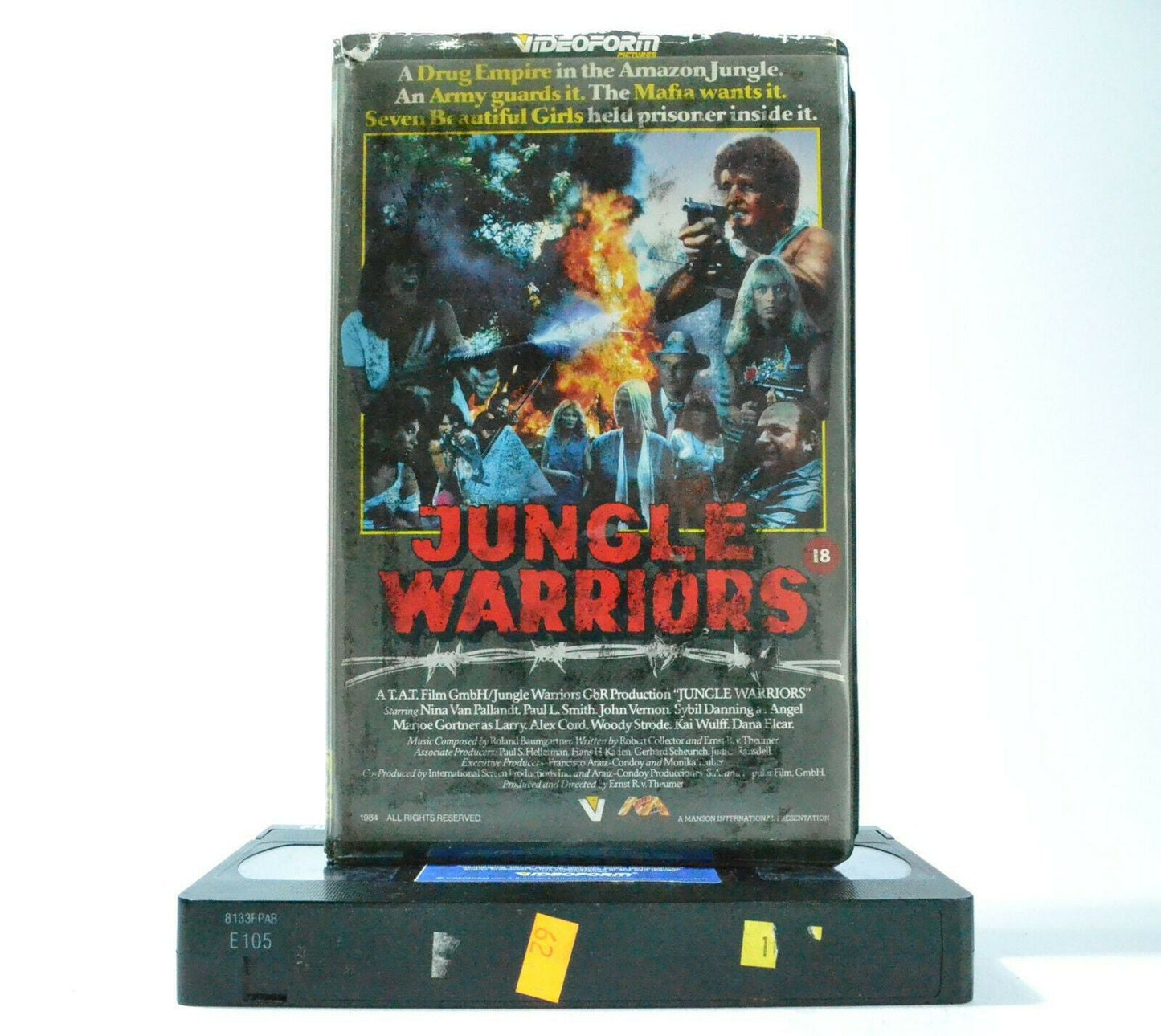 Jungle Warriors: Your Path Leads Through Hell (1984) Models/Kidnap/Action - VHS-