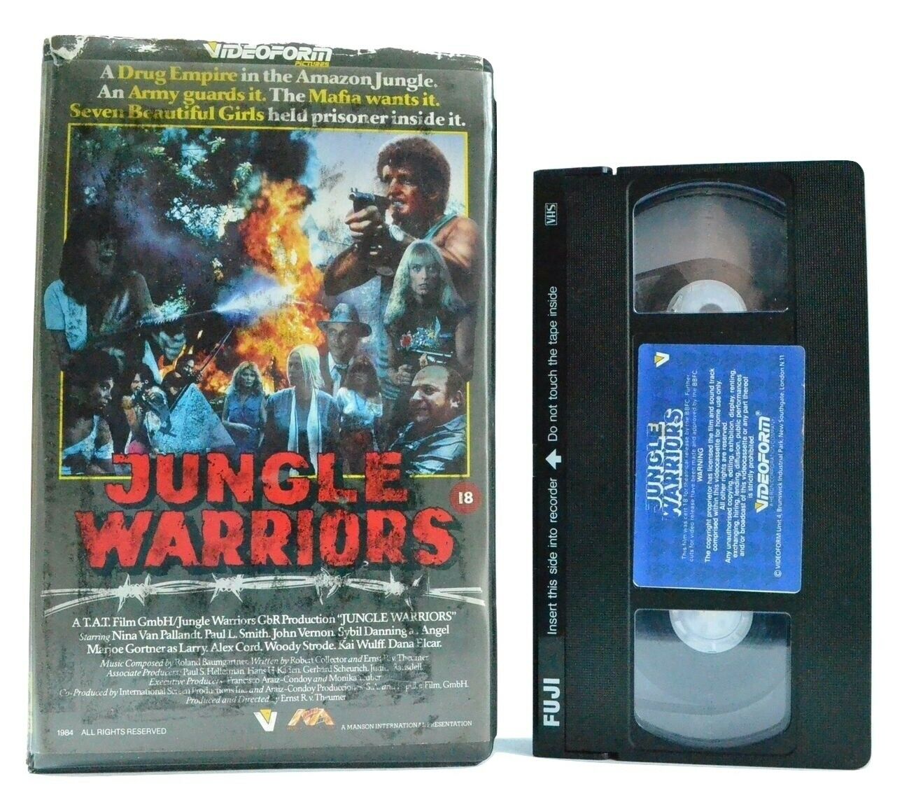 Jungle Warriors: Your Path Leads Through Hell (1984) Models/Kidnap/Action - VHS-