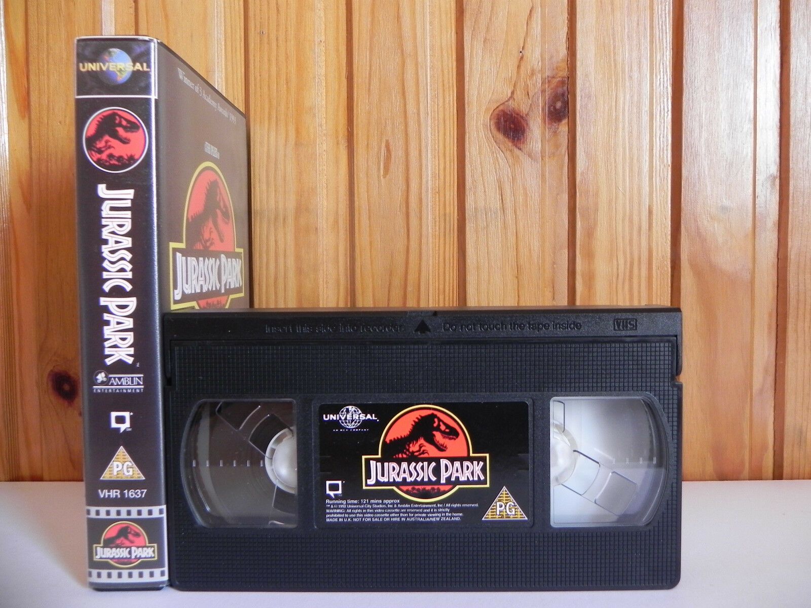 Jurassic Park - Iconic Sleeve - Original 1992 - Universal Studios - Sci-Fi - VHS-