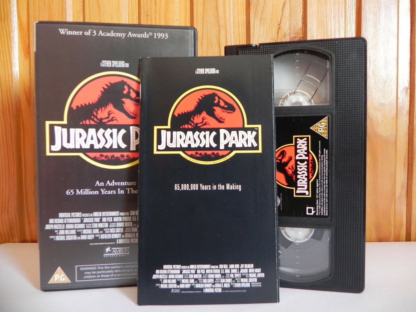 Jurassic Park - Iconic Sleeve - Original 1992 - Universal Studios - Sci-Fi - VHS-