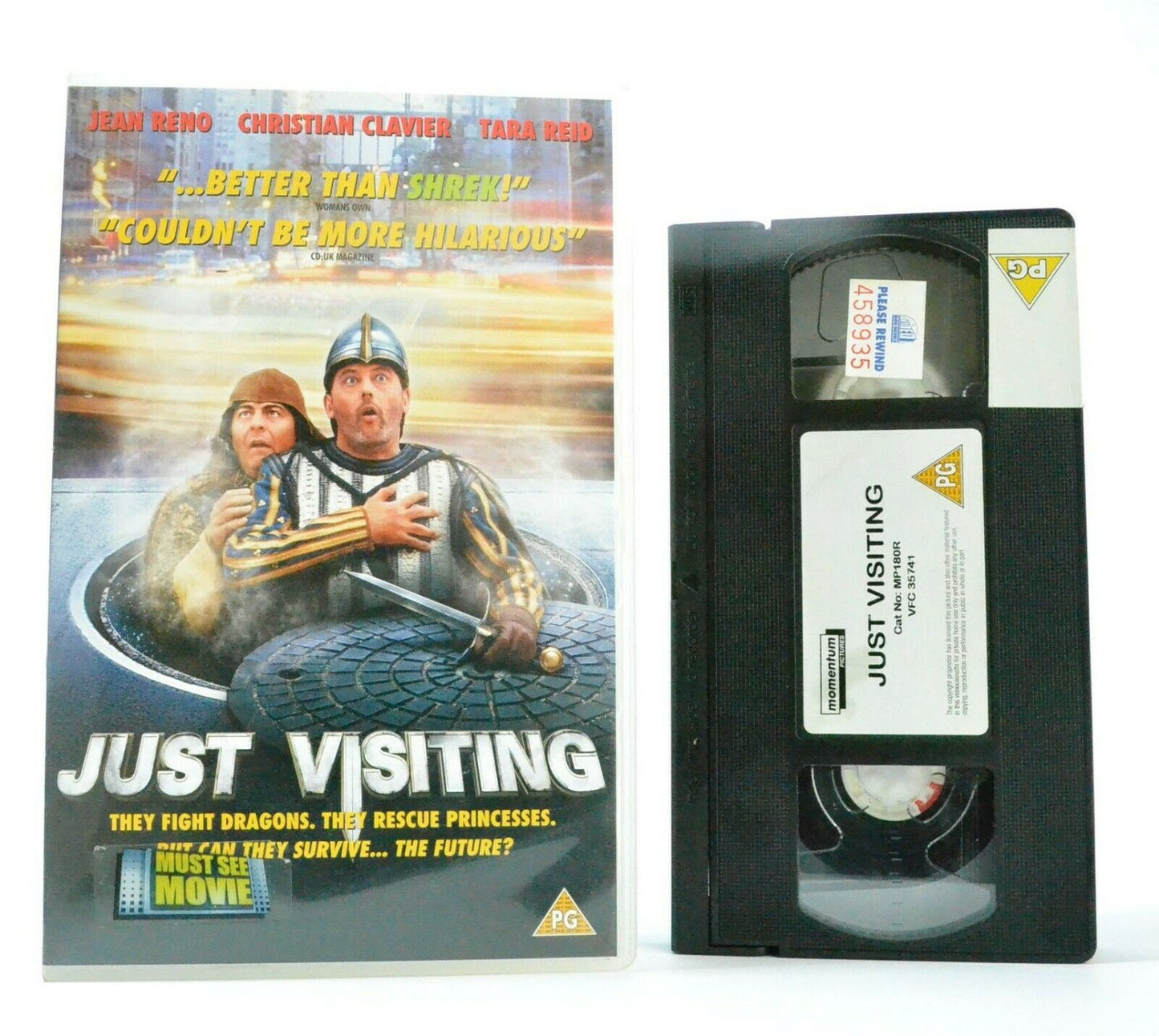 Just Visiting: French/American Comedy - Large Box - J.Reno/C.Applegate - Pal VHS-