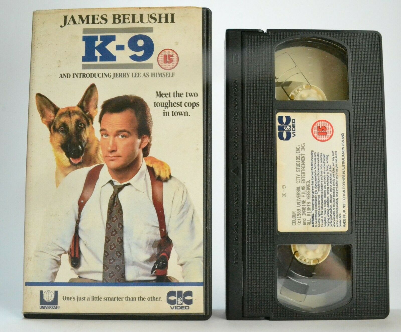 K-9 (1989) - Buddy Cop Action Adventure - James Belushi/Mel Harris - Pal VHS-