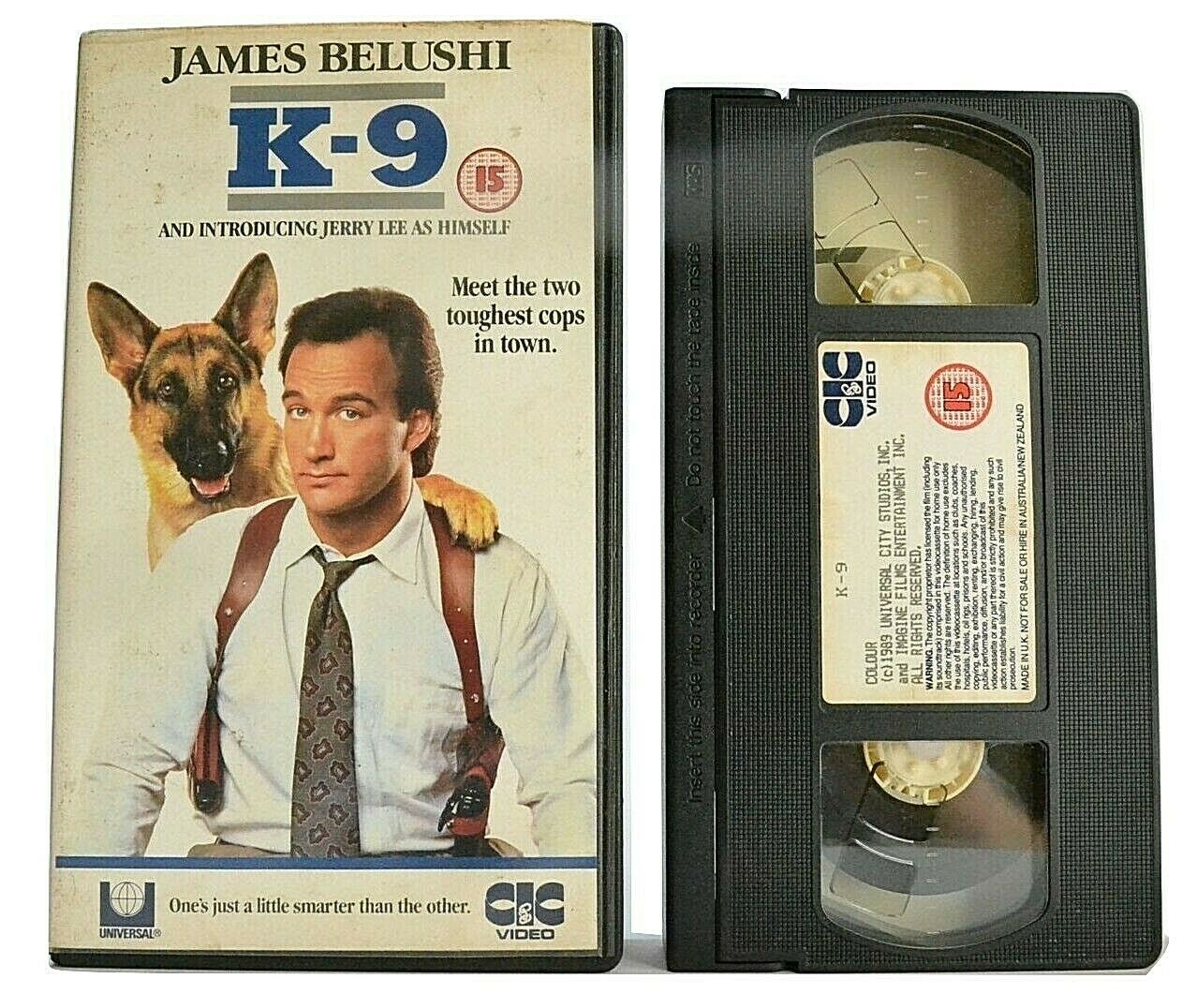 K-9 (1989) - Buddy Cop Action Adventure - James Belushi/Mel Harris - Pal VHS-