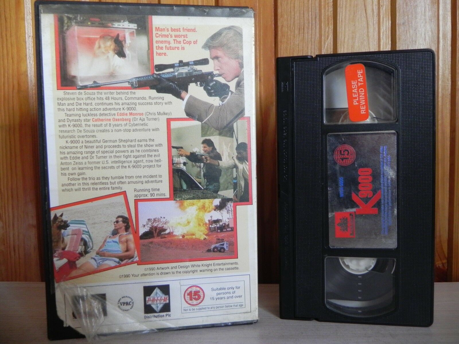 K-9000 - Original White Knights Release - Action Comedy - 1990 Big Box - VHS-