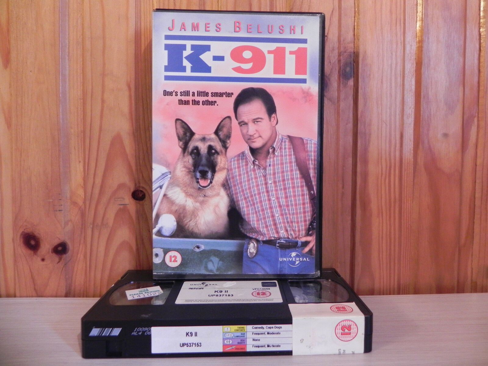 K-911 - Sequel To K-9 - James Belushi - Fast Action Comedy - Ex-Rental - VHS-