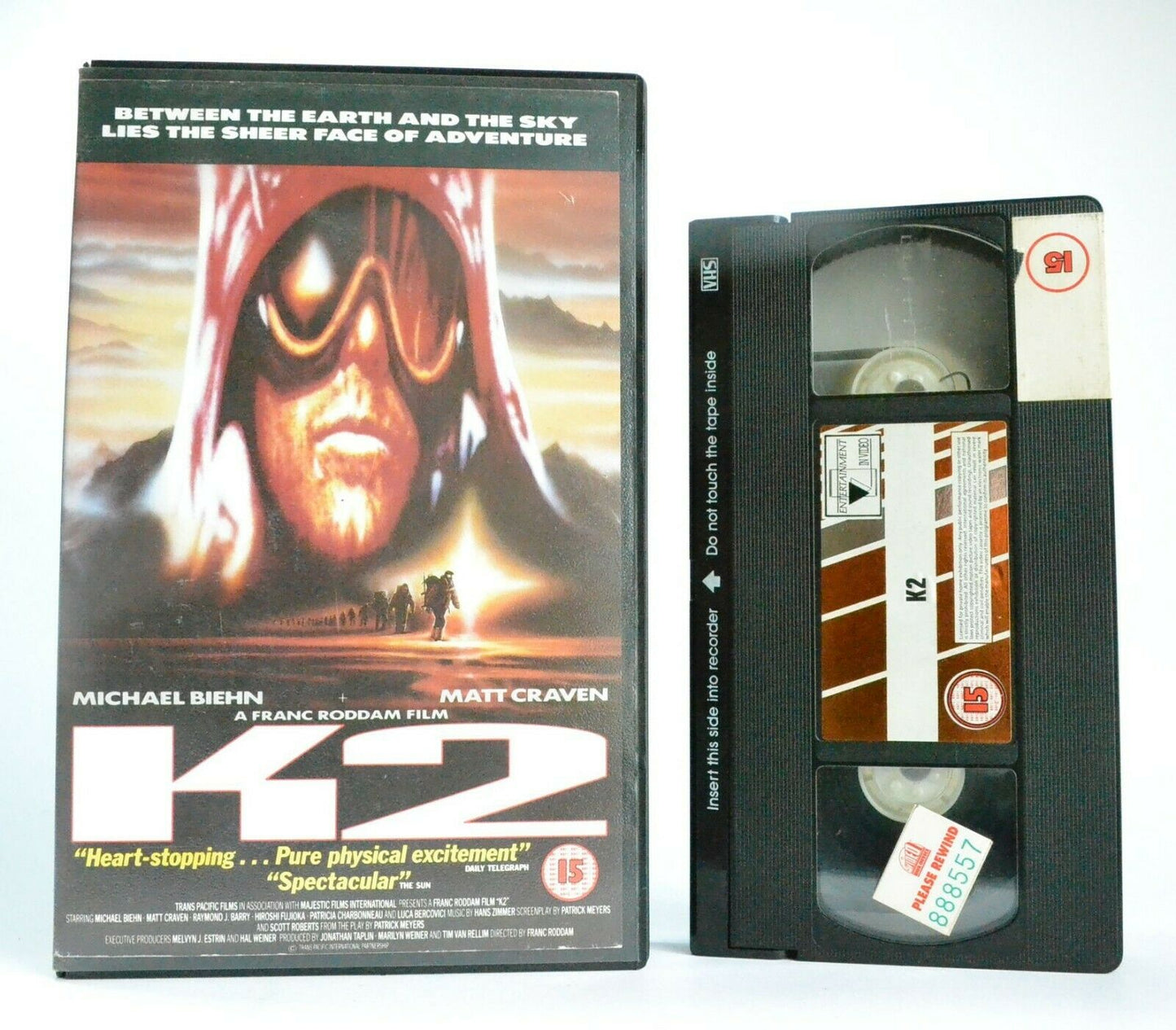 K2: Wickwire/Reichardt - Michael Biehn - None-Stop Action - Adventure - Pal VHS-