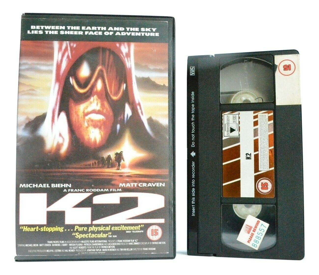 K2: Wickwire/Reichardt - Michael Biehn - None-Stop Action - Adventure - Pal VHS-