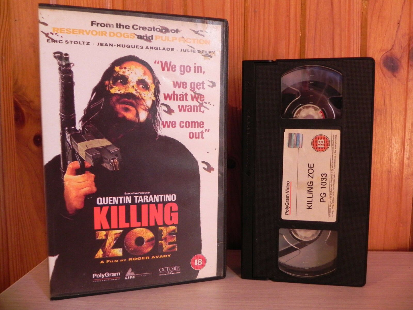 KILLING ZOE - Quentin Tarantino - Messy - Big Box - Ex-Rental Video - 1033 - VHS-