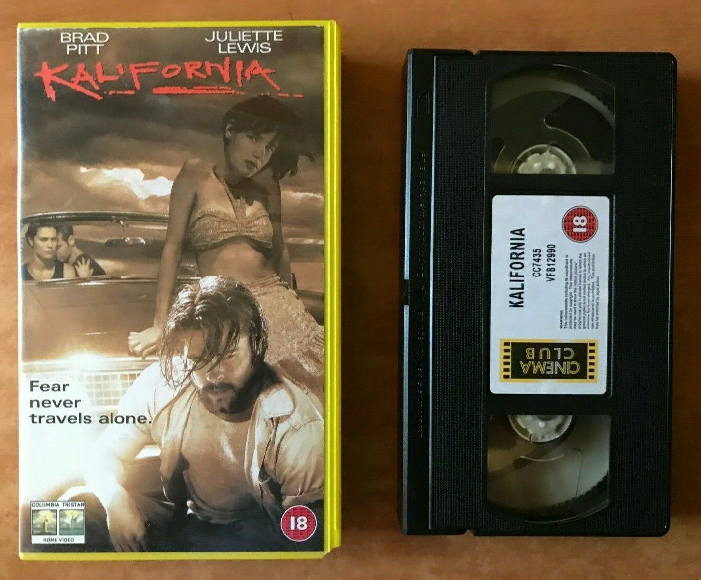 Kalifornia: Road Nightmare - Action Thriller - Brad Pitt / Juliette Lewis - VHS-